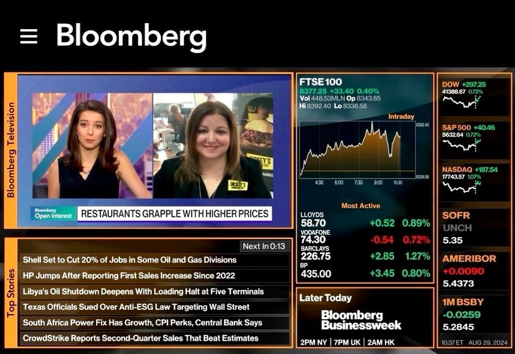 Laura Rea Dickey Talks with Bloomberg News About Inflation