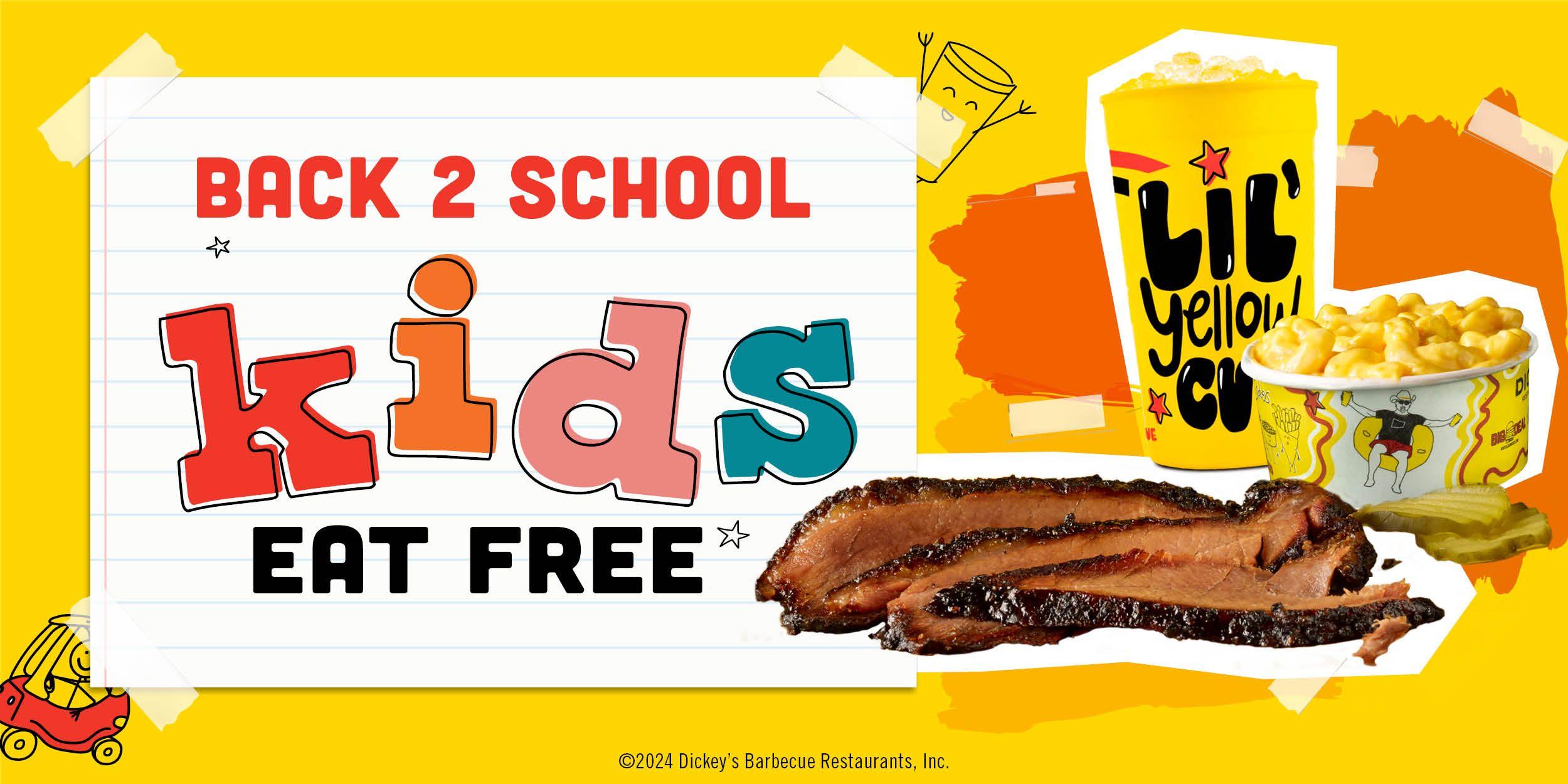 Enjoy Free Back to School Barbecue with Dickey’s Barbecue Pit